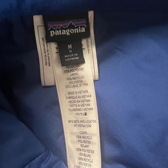 Patagonia 10 kids blue camouflage print snow pants - Picture 8 of 9